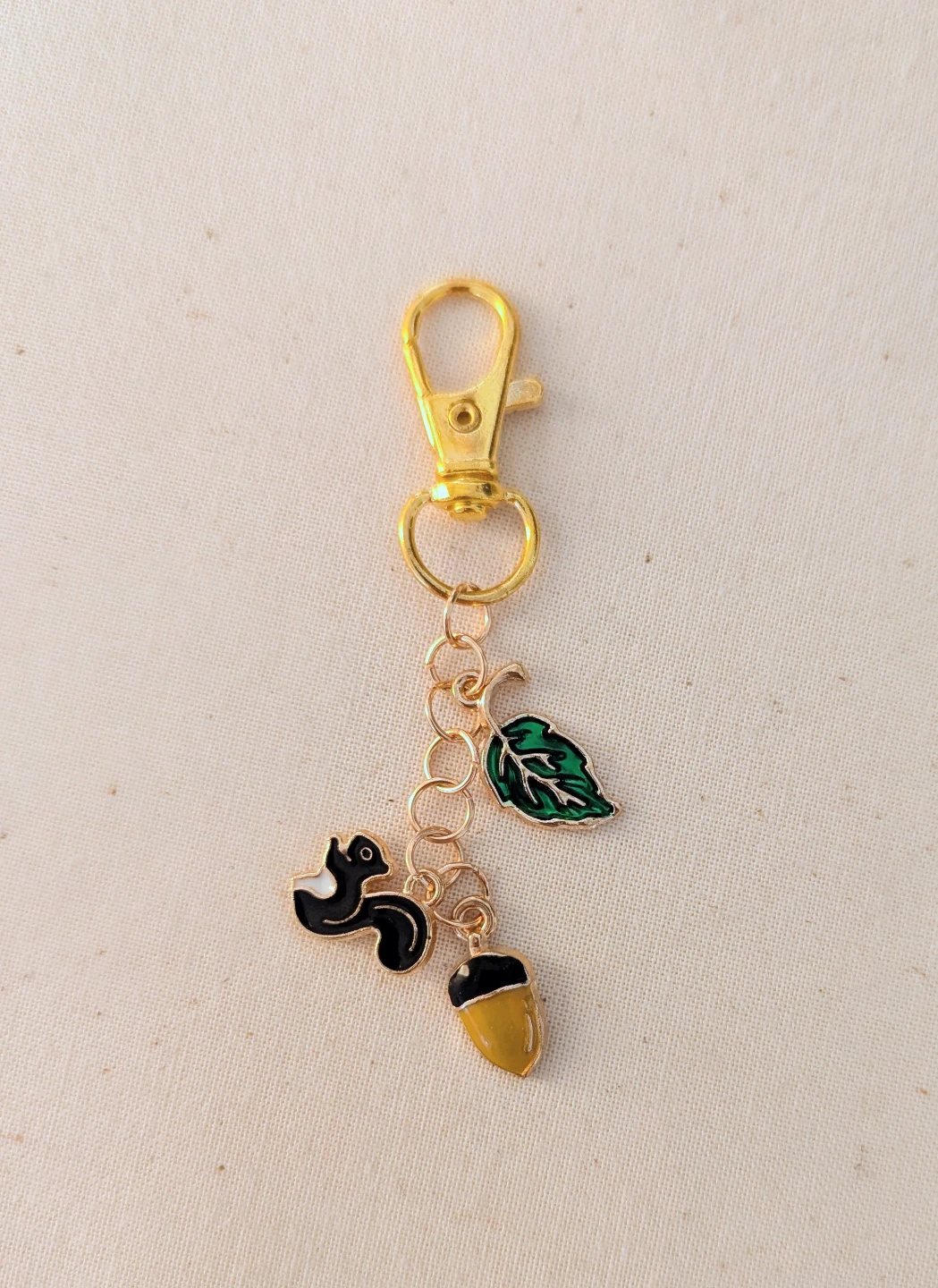 Squirrel purse charms 🐿️🌰🍃