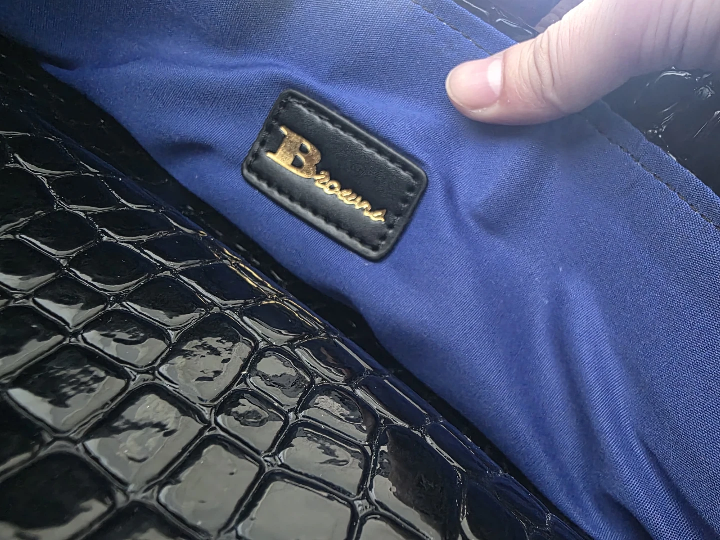 Browns Black Embossed Handbag ⚽