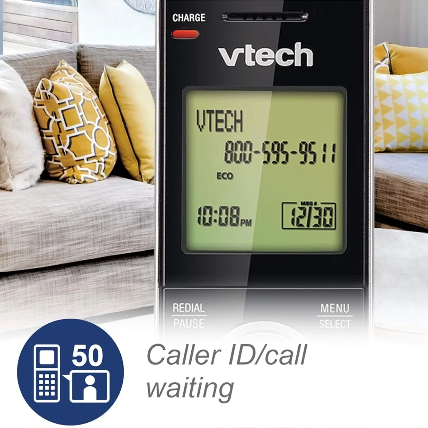 VTech Cordless Phone System with 3 Handsets - photo 4