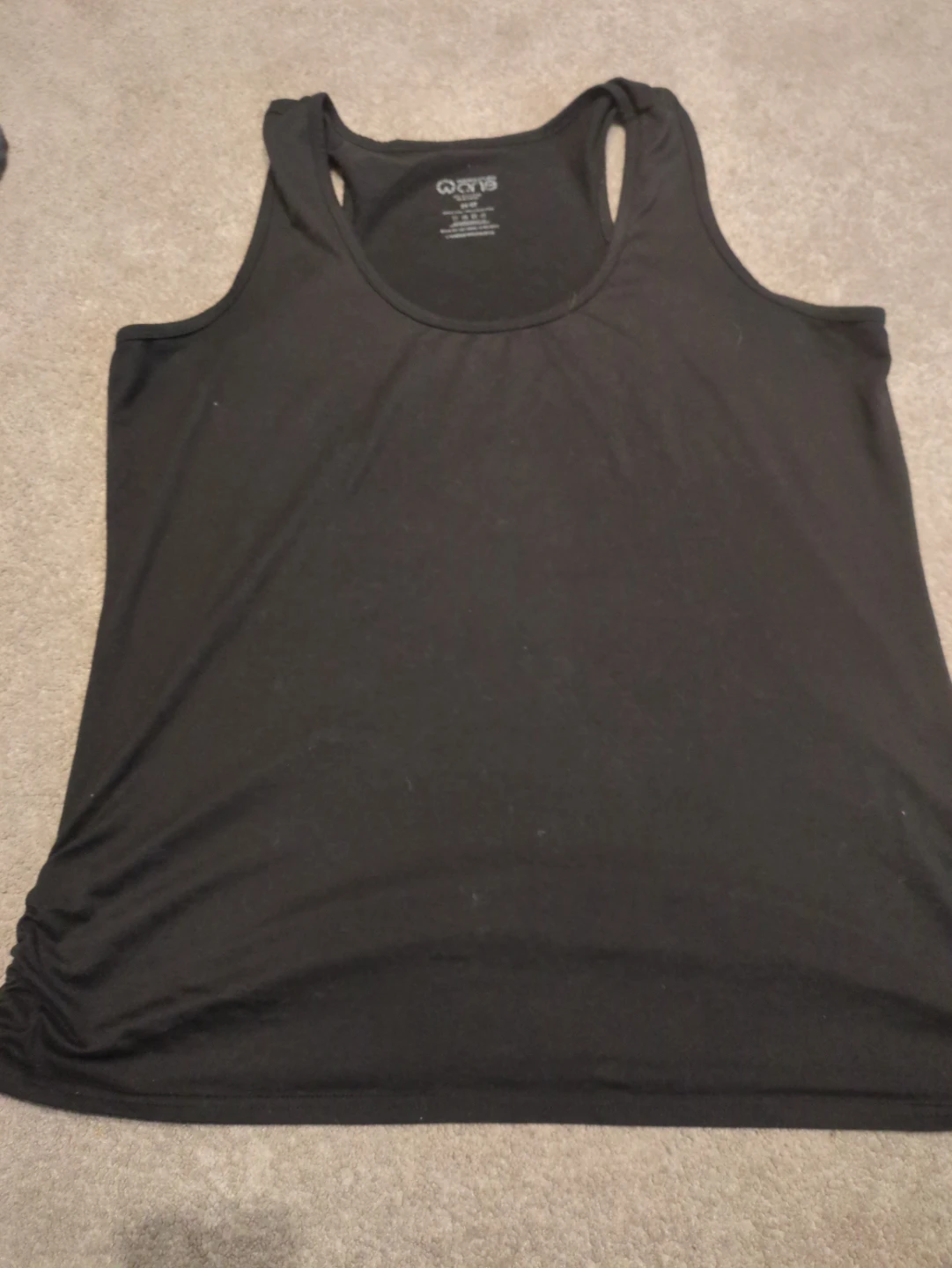 Warehouse one Black Racerback Tank Top 2X