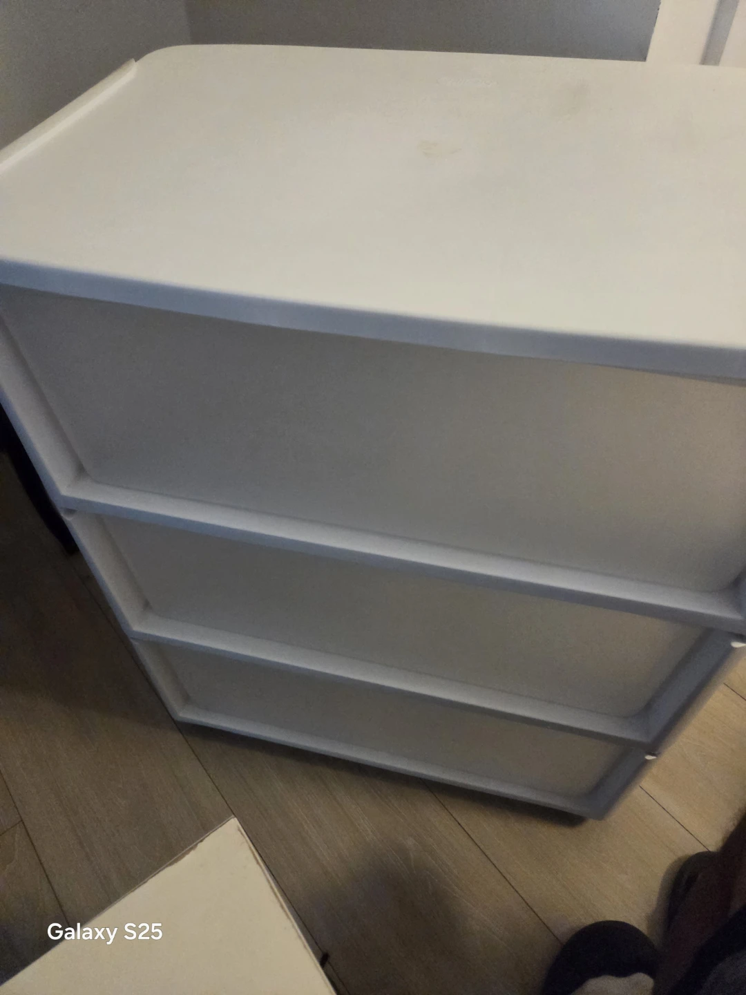 White 3-Drawer Storage Unit - photo 2