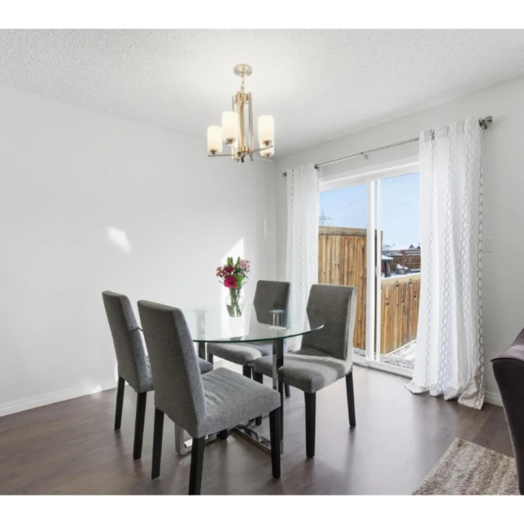Dining room set and 3 piece living room table set