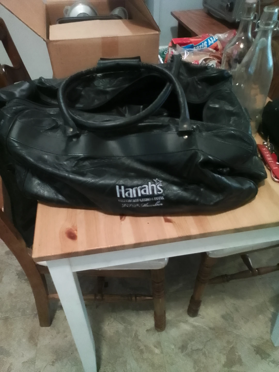 Harrah casino duffel gym bag