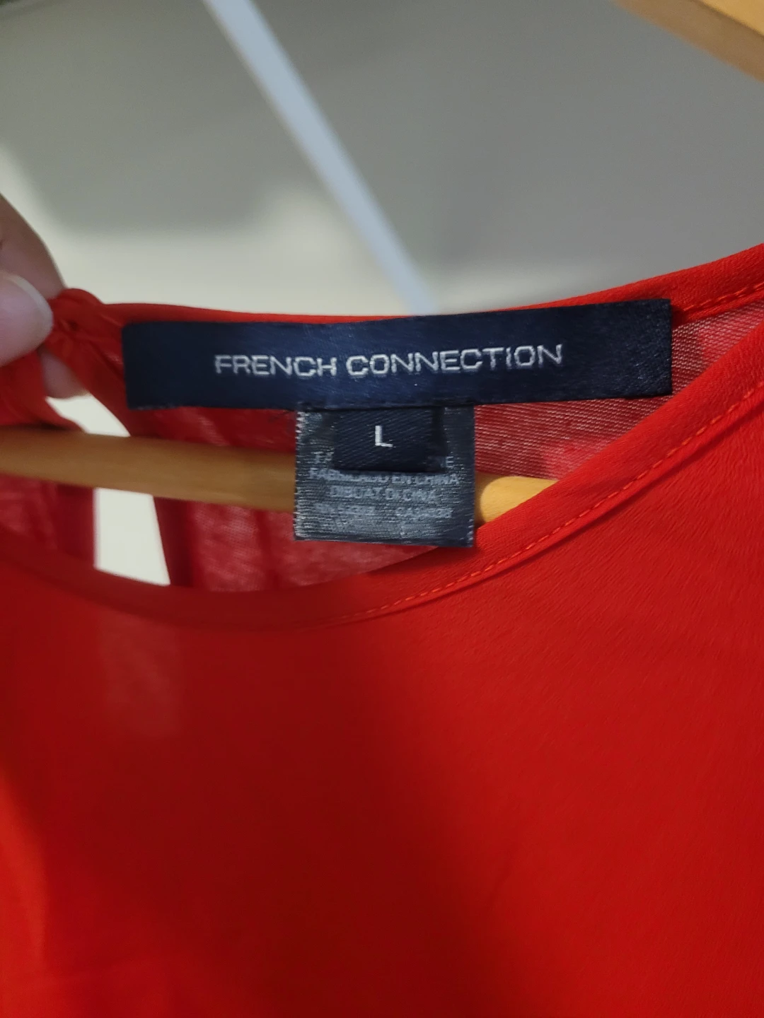 French Connection Red Top - Size L - photo 2