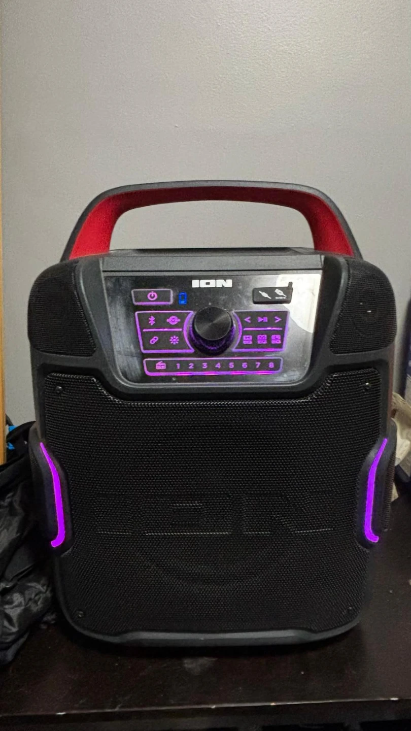 ION Portable Bluetooth Speaker with LED Lights