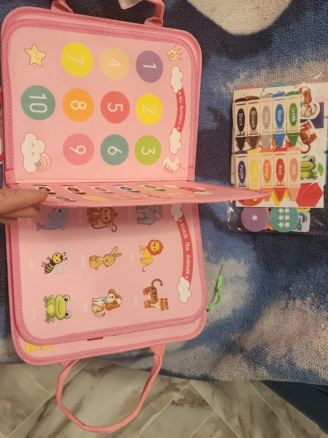 Hahaland Toddler Busy Board - Unicorn Pink - photo 3