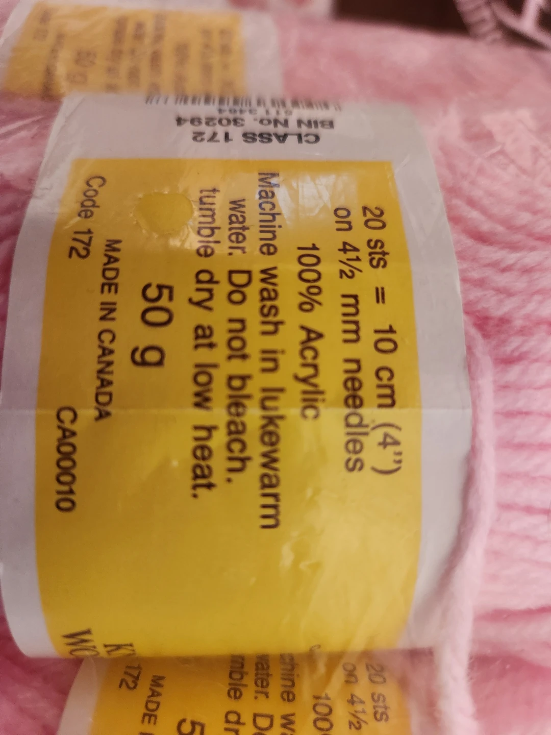 Lady Sayelle Knitting Yarn - Pink Acrylic Worsted - photo 3