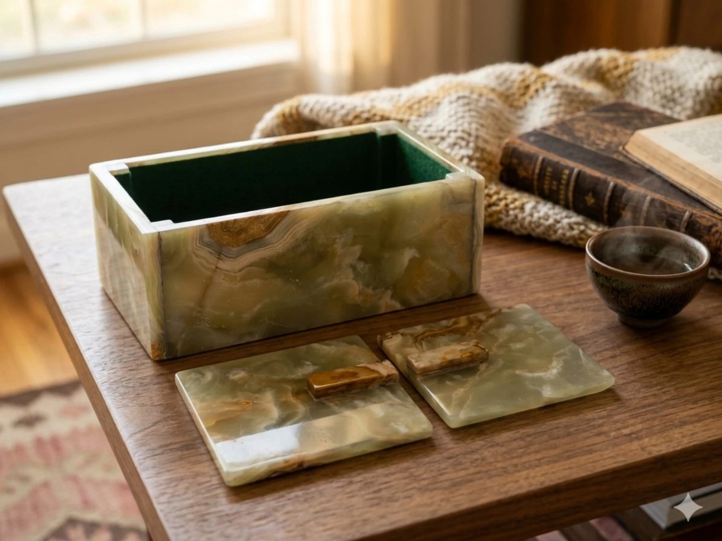 Natural Onyx Stone Decorative Box - photo 2