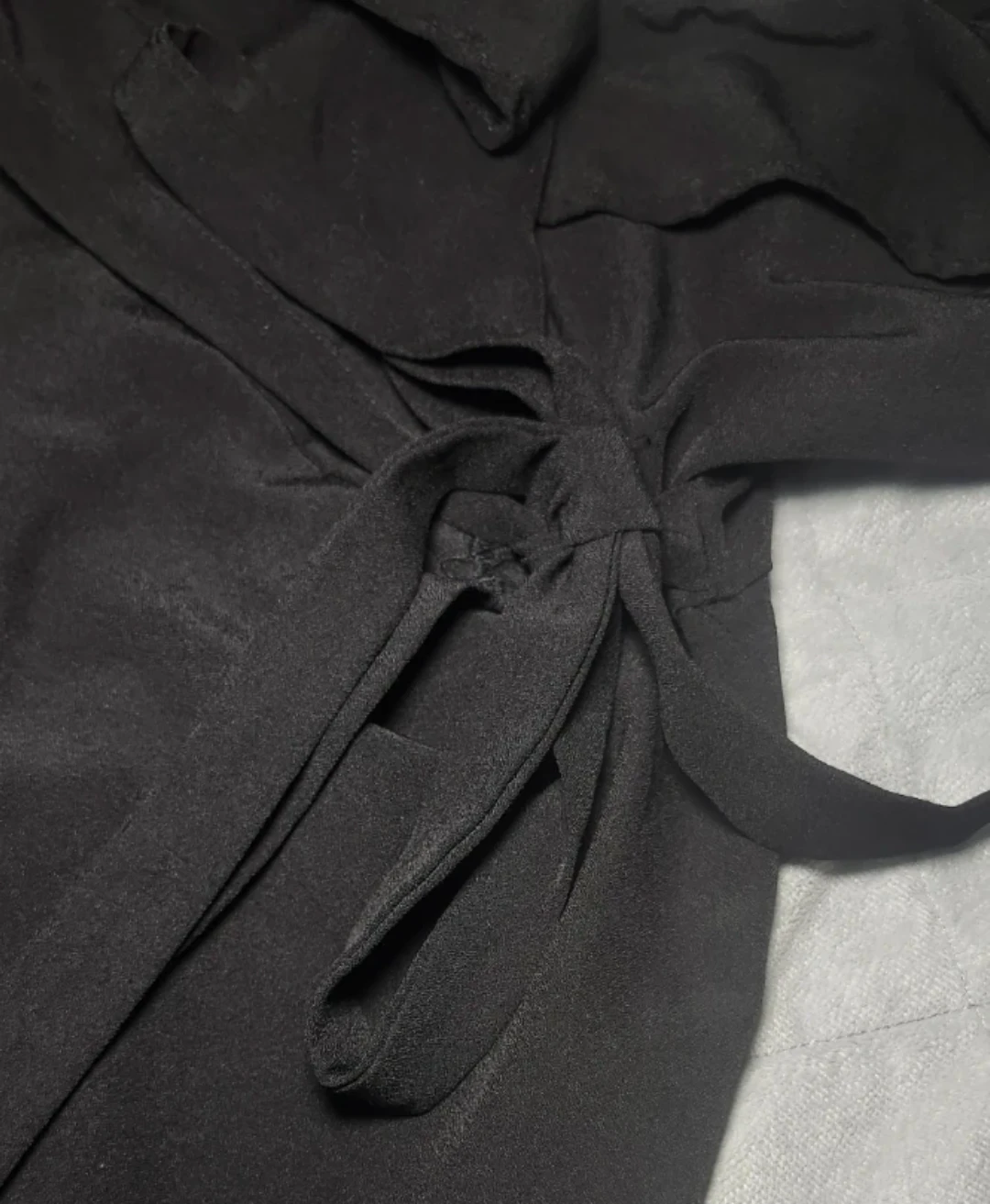 Revamped Black Wrap Romper - photo 3