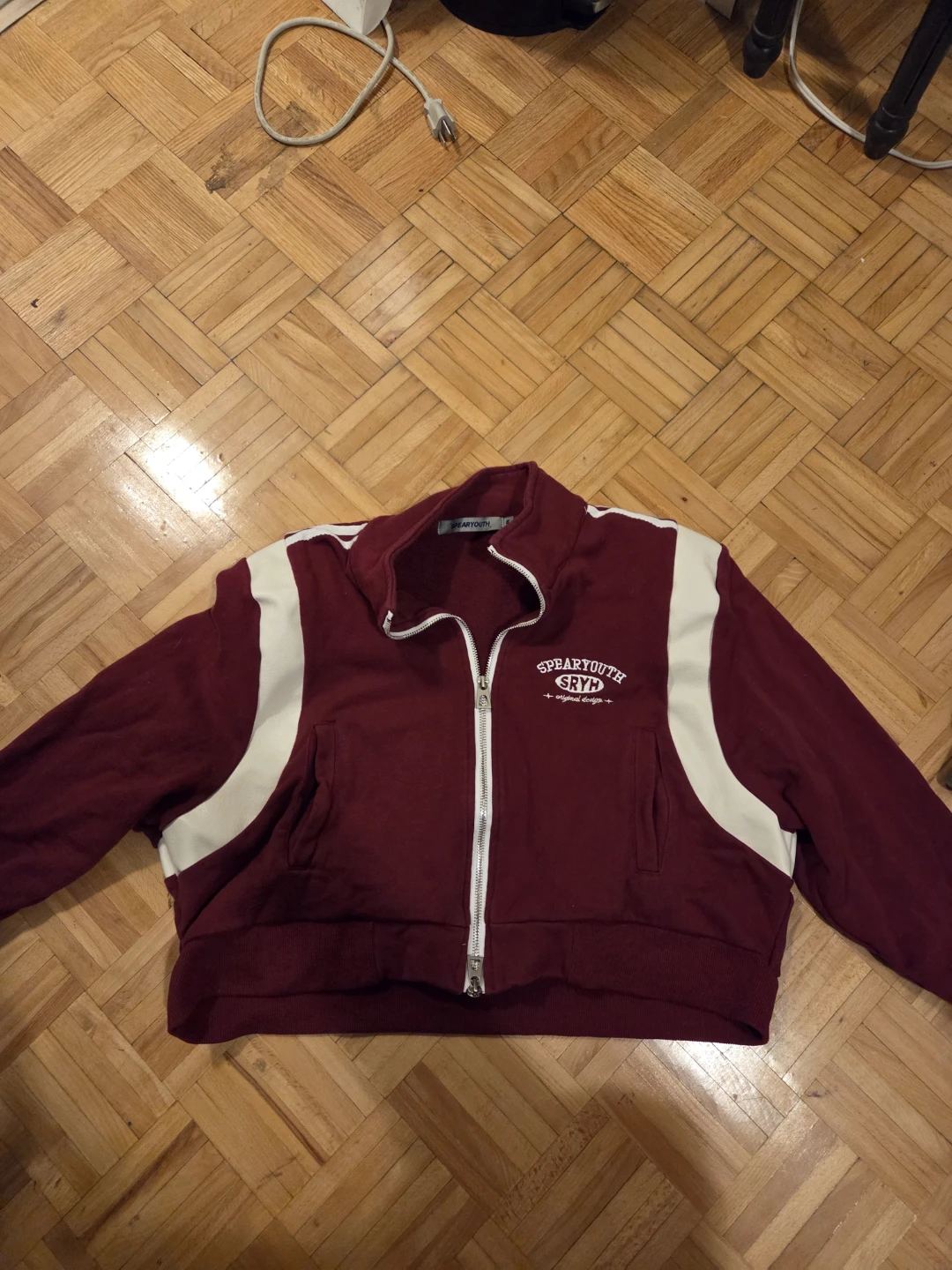 SPEARYOUTH Maroon Track Jacket - Size S