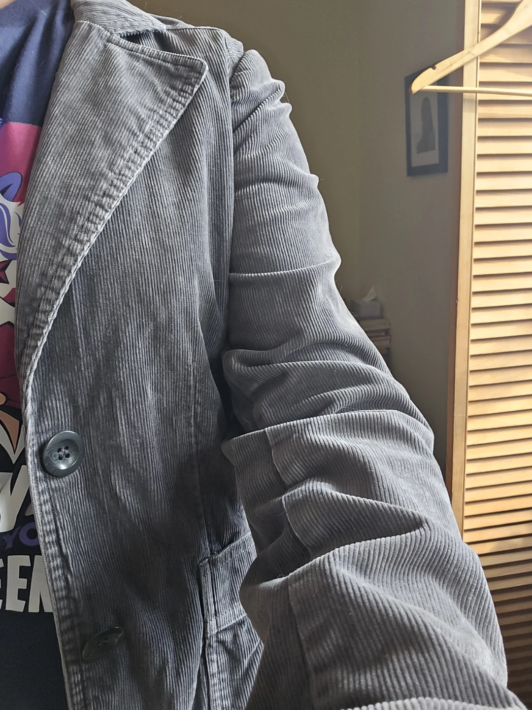 H&M Grey Corduroy Blazer - photo 2
