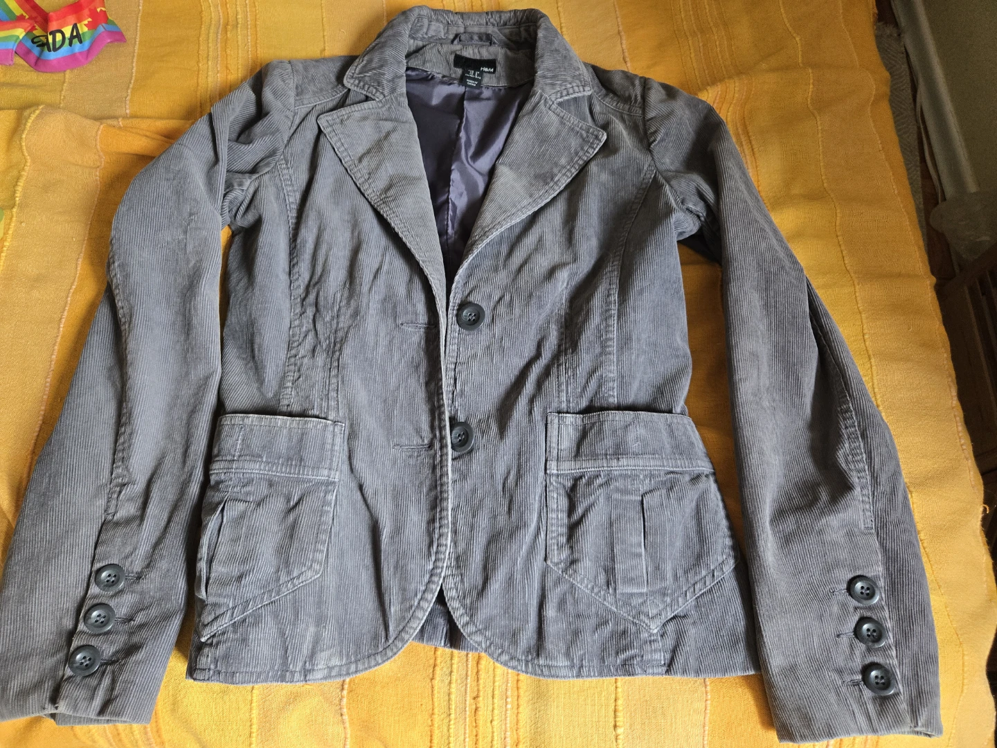 H&M Grey Corduroy Blazer - photo 5