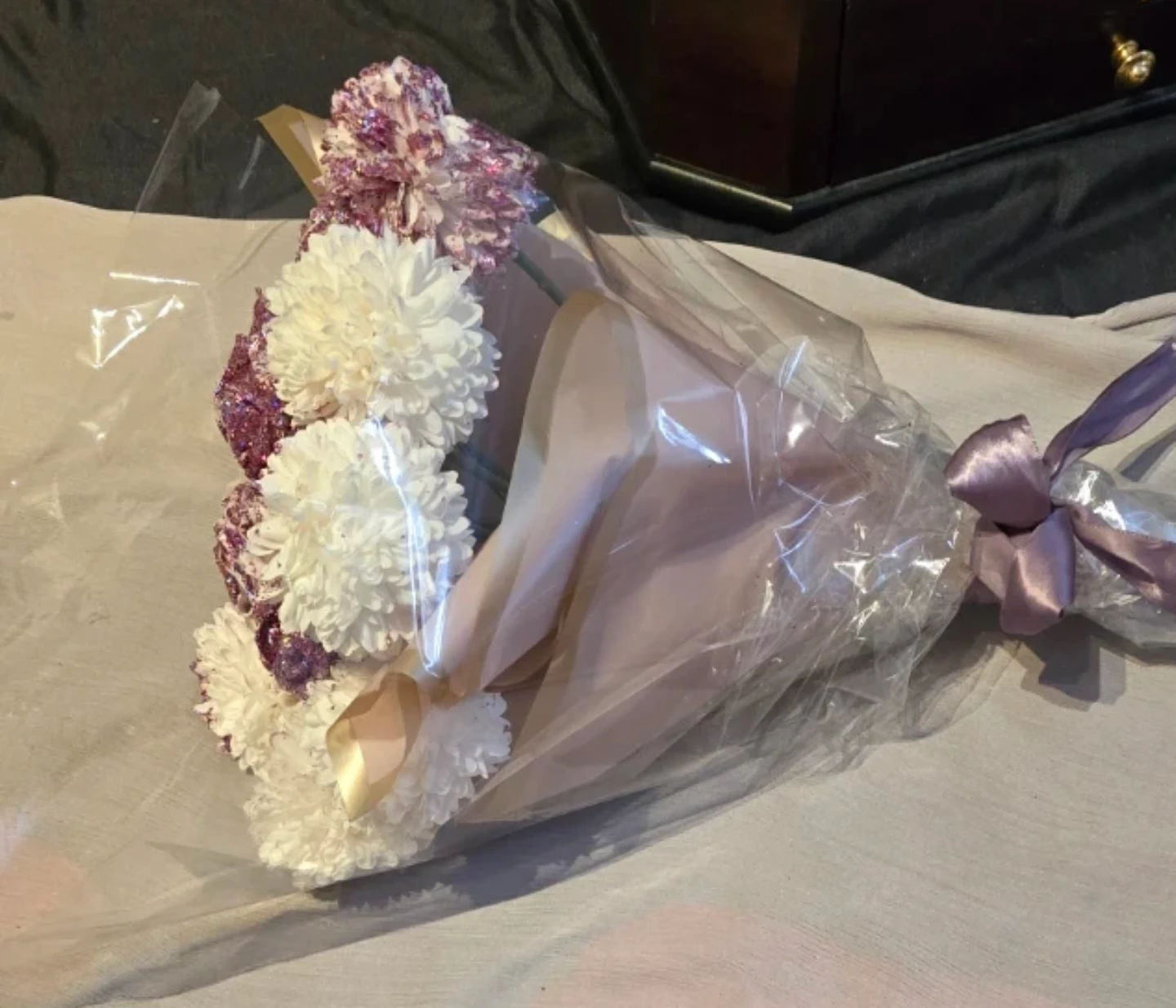 New $12 Artificial Glitter Flower Bouquet - photo 4