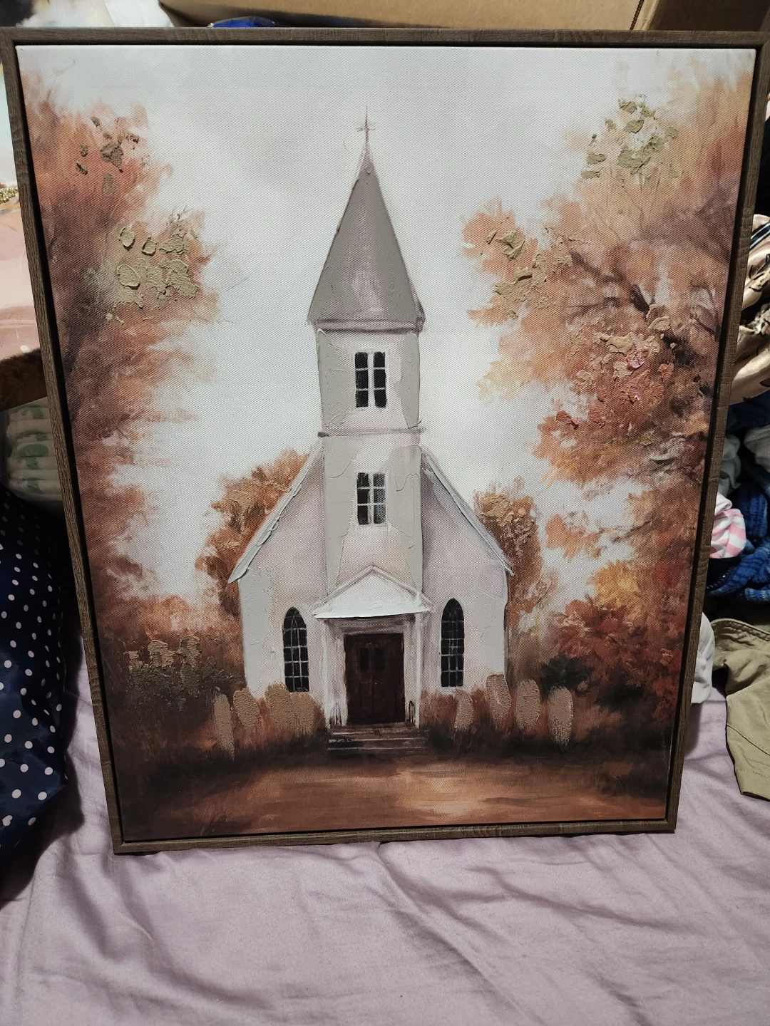 Canvas Wall Art Painting of a Church