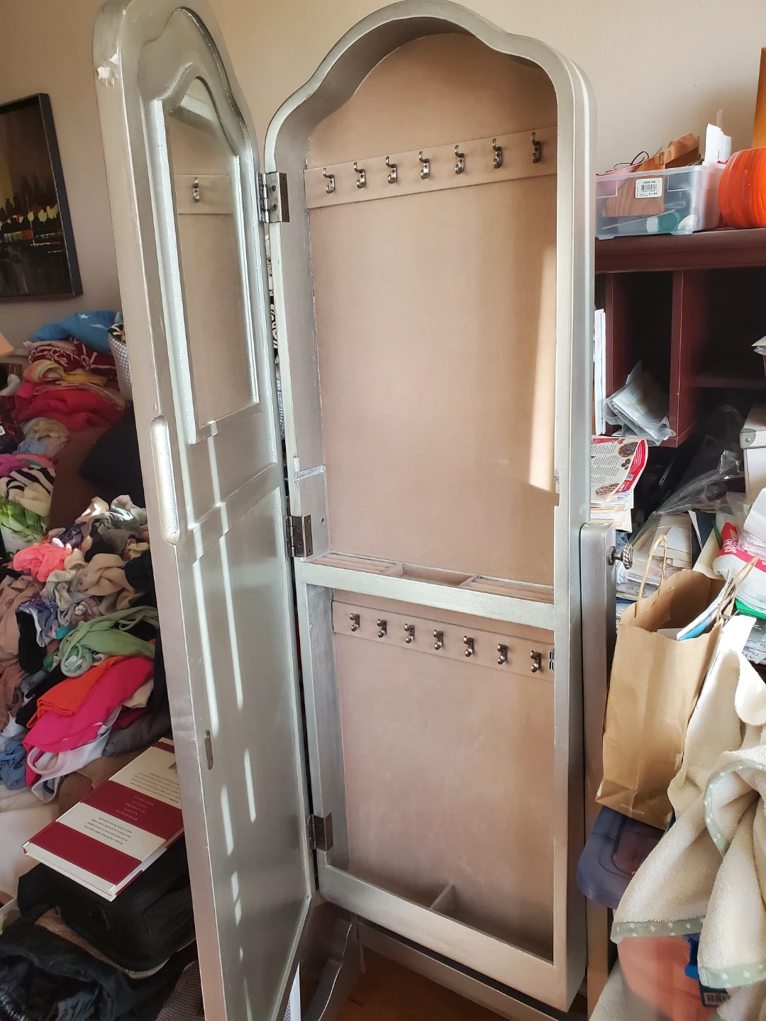 Standing Jewelry Armoire with Mirror - photo 2