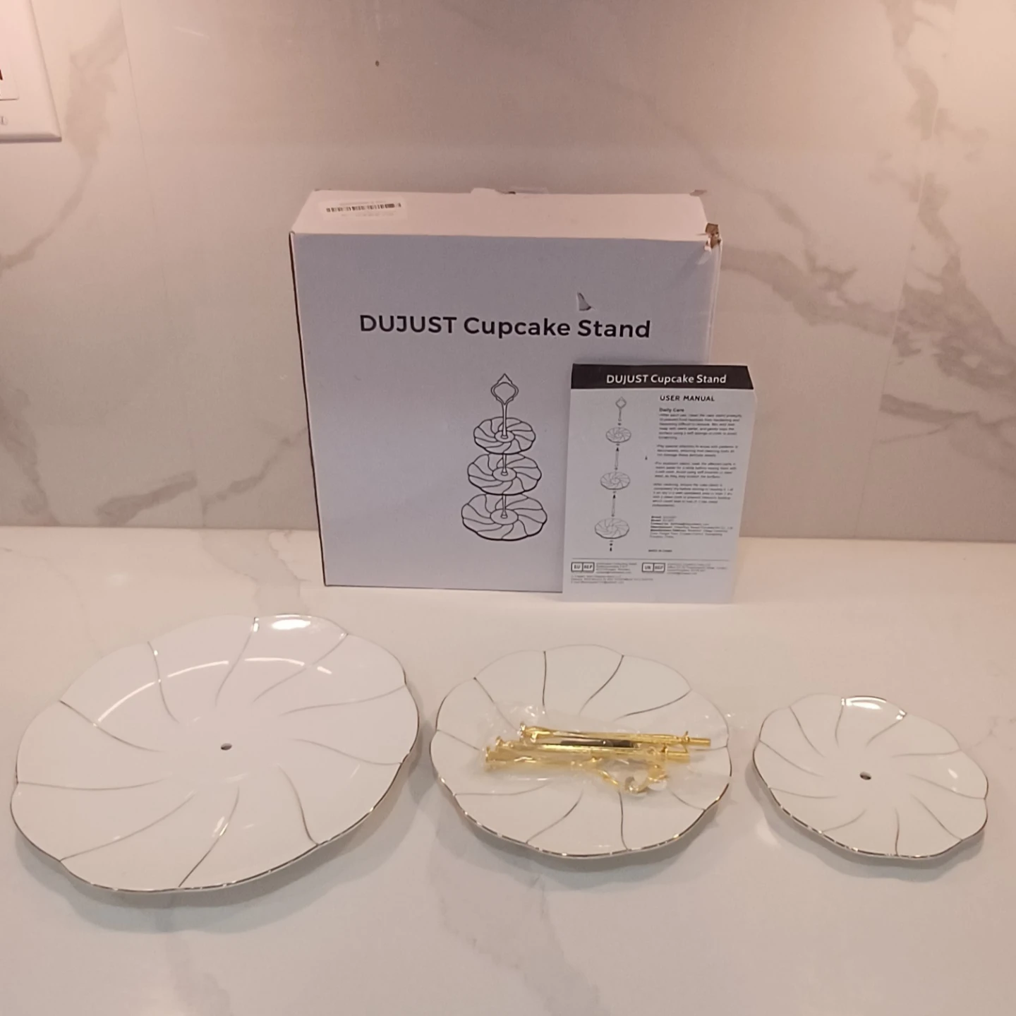 DUJUST 3-Tier Cupcake Stand - photo 5