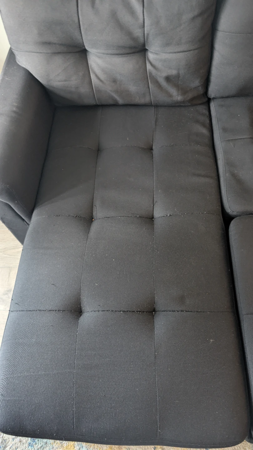 Black Sofa with Storage - photo 4