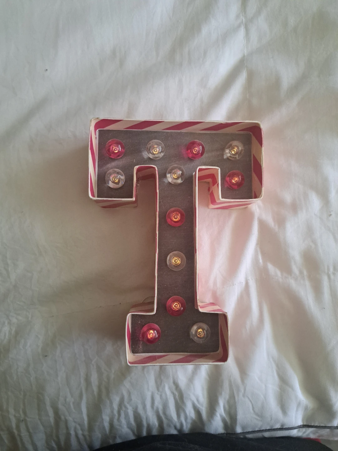 Light-up Letter T Marquee Sign