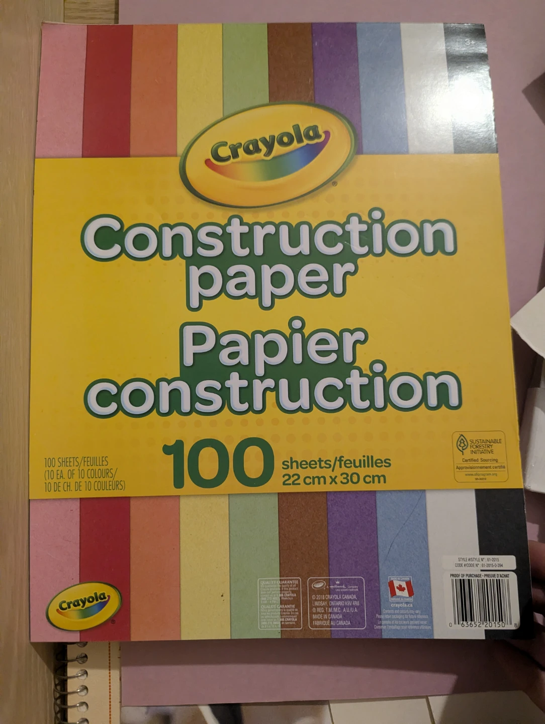 Crayola Construction Paper 100 Sheets