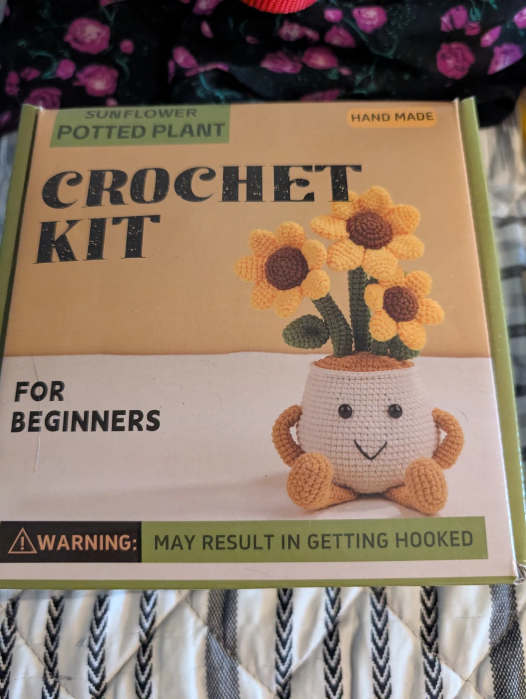 Sunflower Potted Plant Crochet Kit for Beginners