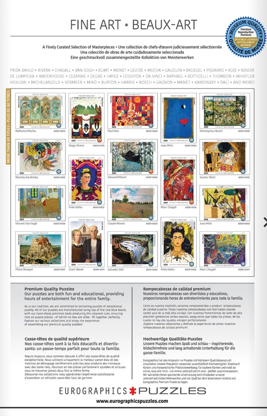 Eurographics Frida Kahlo Self-Portrait Puzzle - photo 4