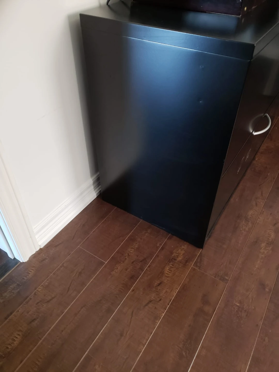 Black 2-Drawer Filing Cabinet - photo 2