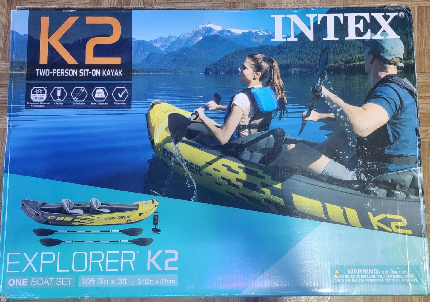 Intex Explorer K2 Two-Person Kayak Set - photo 3