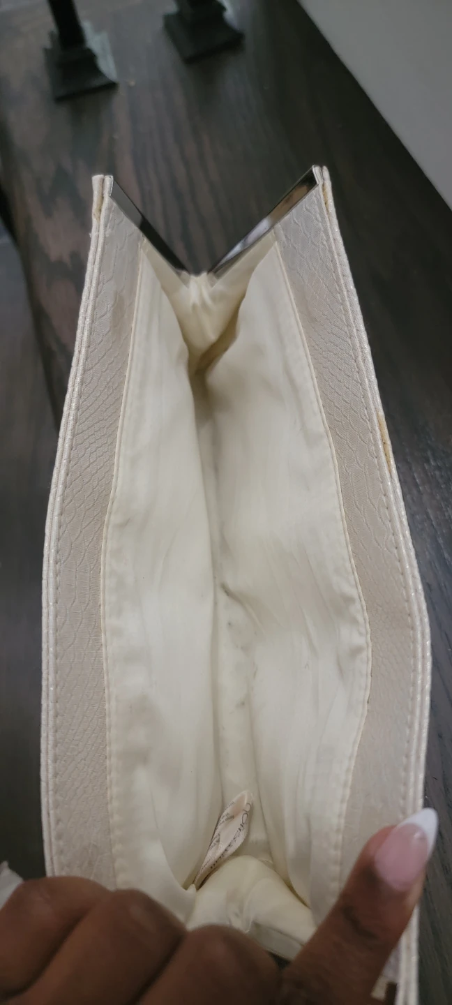 Jimmy Choo White Embossed Clutch - photo 3