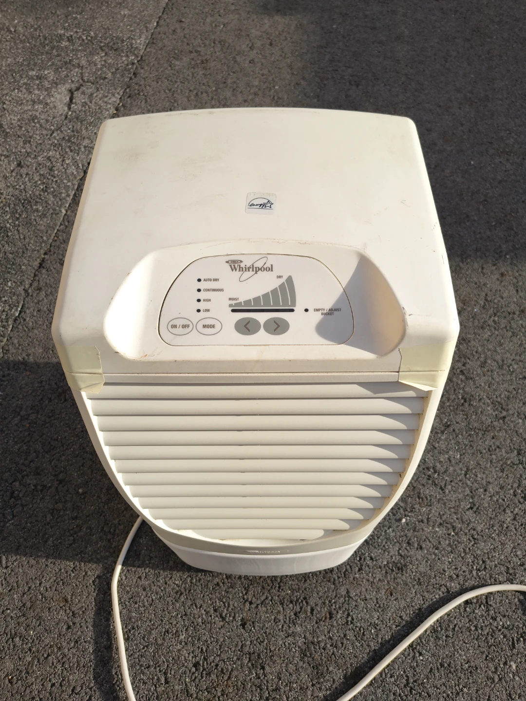 Whirlpool dehumidifier