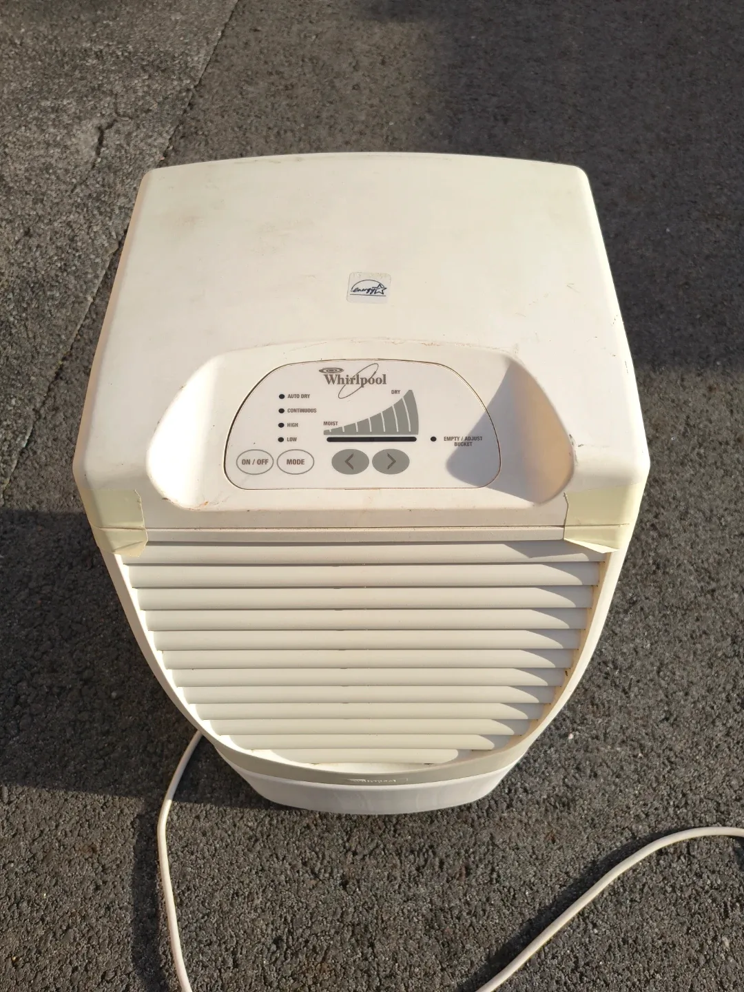 Whirlpool dehumidifier
