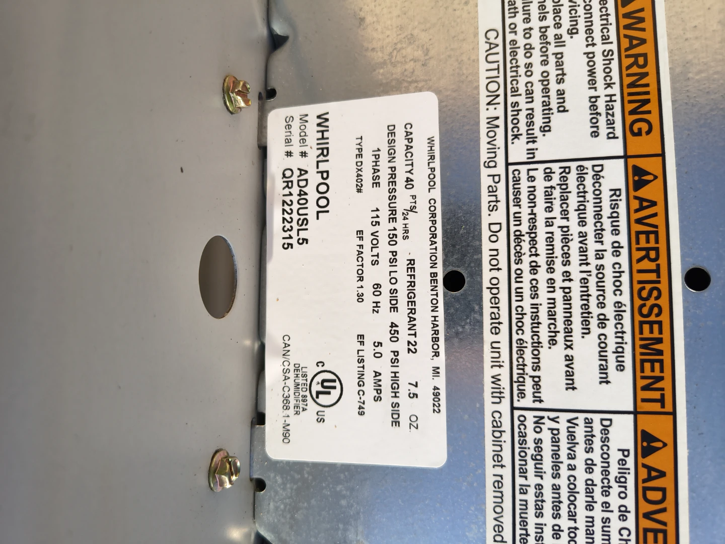 Whirlpool dehumidifier - photo 4