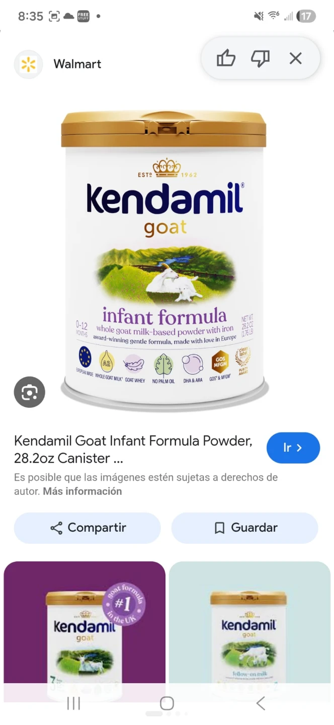 Kendamil Goat Infant Formula Powder, 28.2oz Canister
