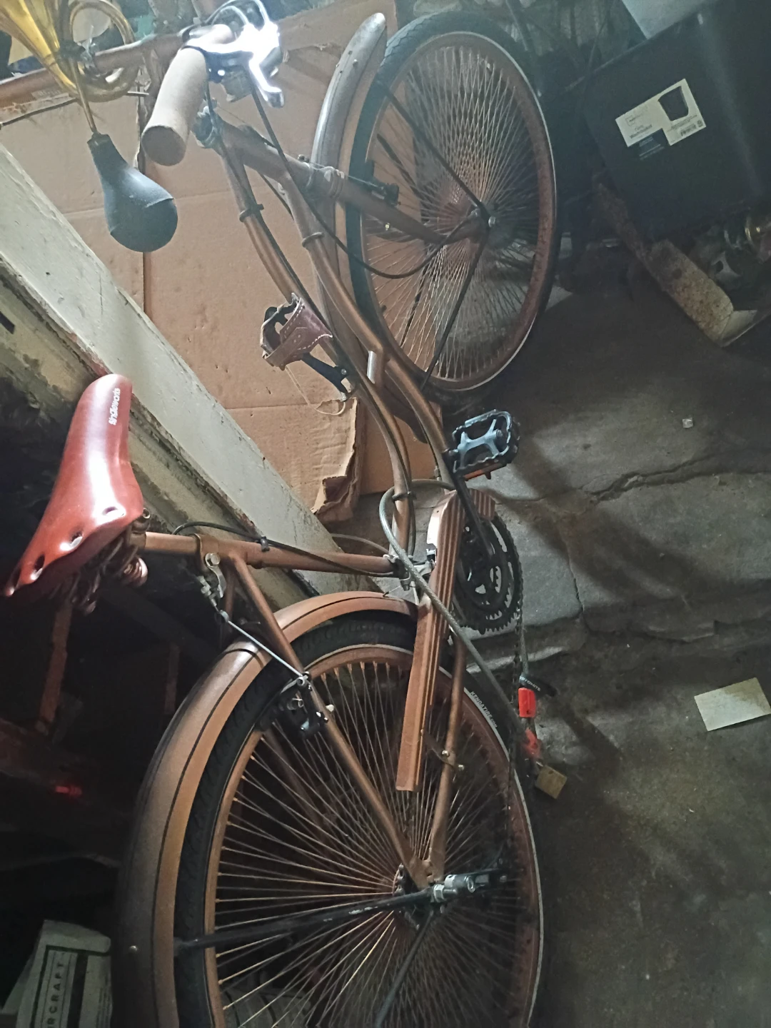 Cruiser Bicycle with Copper Finish