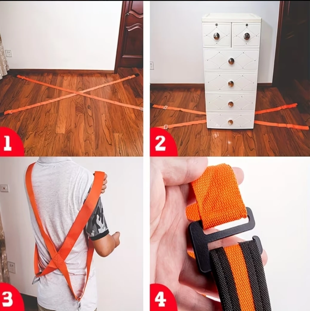 Moving Straps w shoulder straps 4pcs, 2 persons lifting system - photo 3