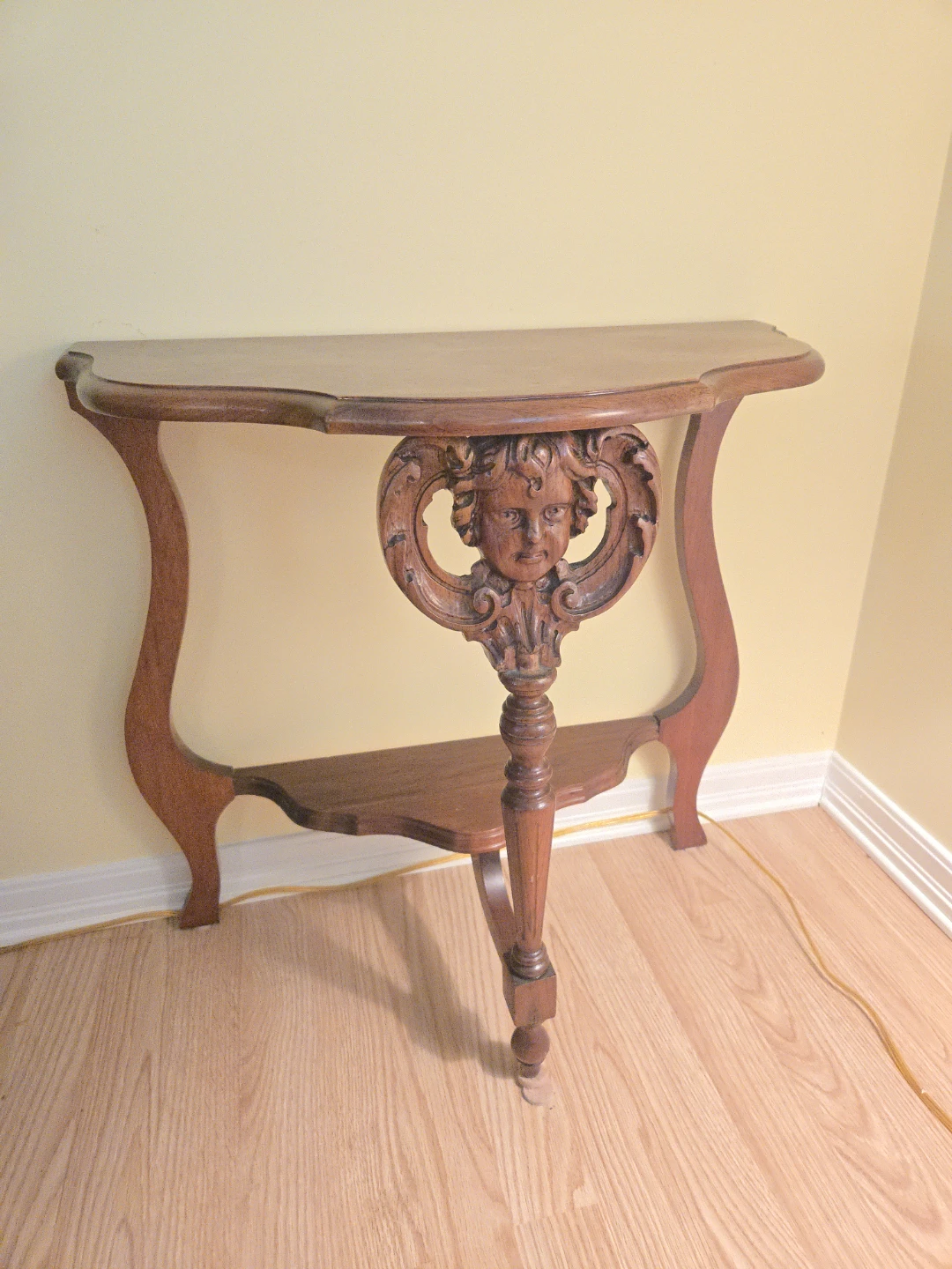 Antique Carved Wood Console Table - photo 4