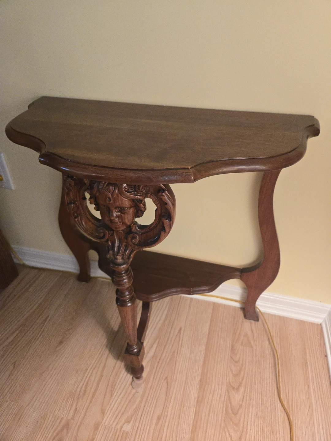 Antique Carved Wood Console Table - photo 5
