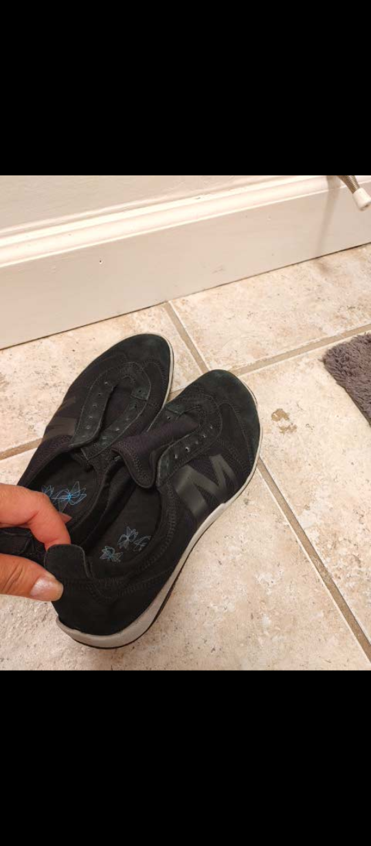 Women's Black Suede Sneakers size 6 - photo 5