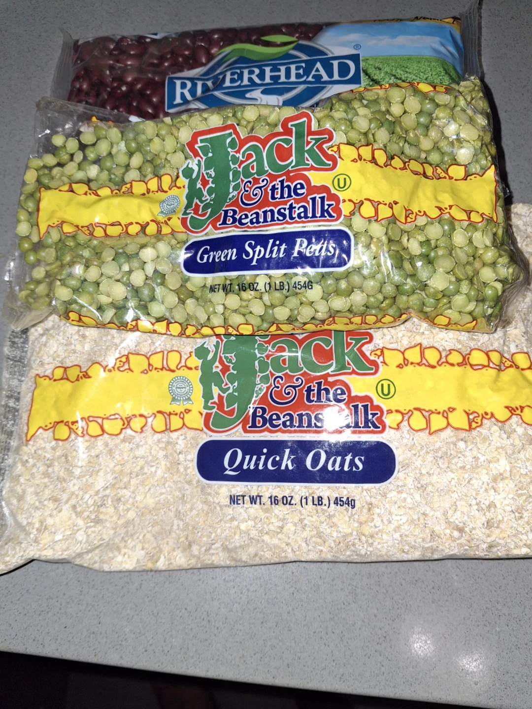 Jack & the Beanstalk Green Split Peas & Quick Oats