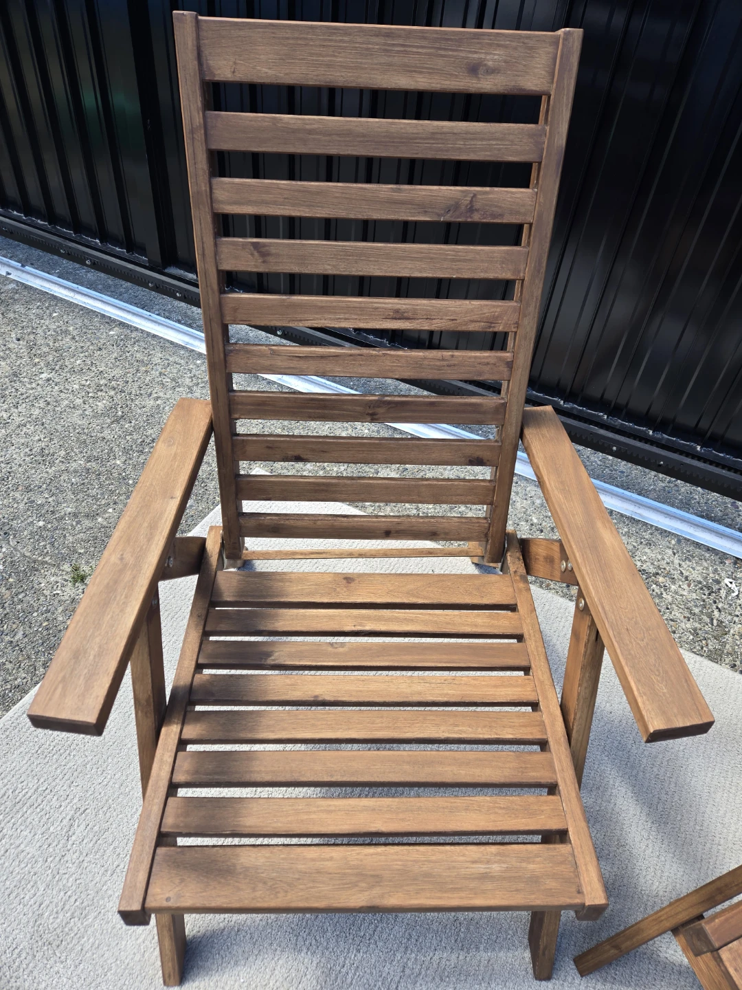 2 newly refinished ikea applaro folding chairs - photo 2
