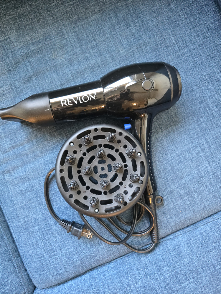 Revlon Black Hair Dryer with Diffuser