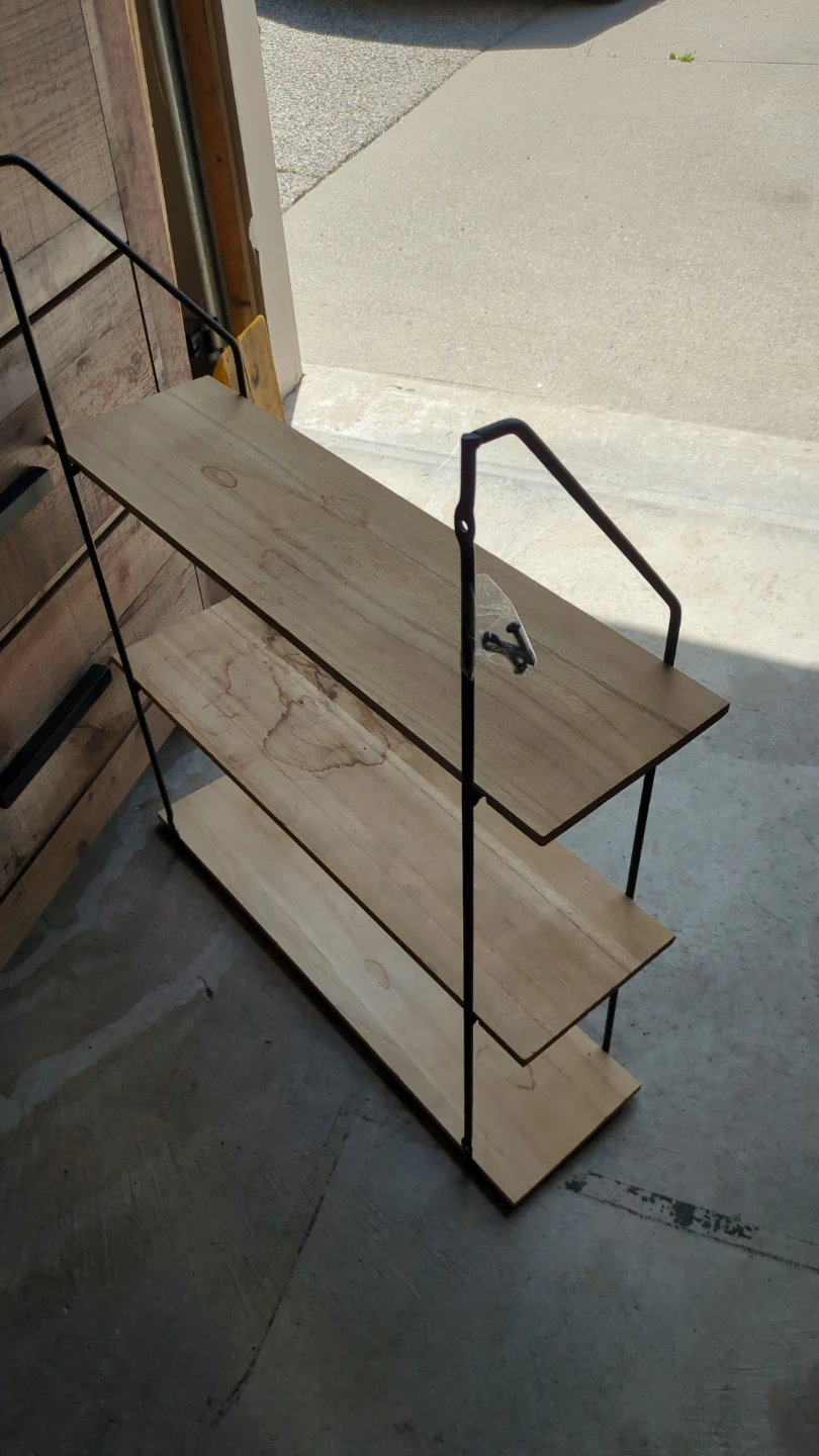 3-Tier Wooden Shelf Unit - photo 3