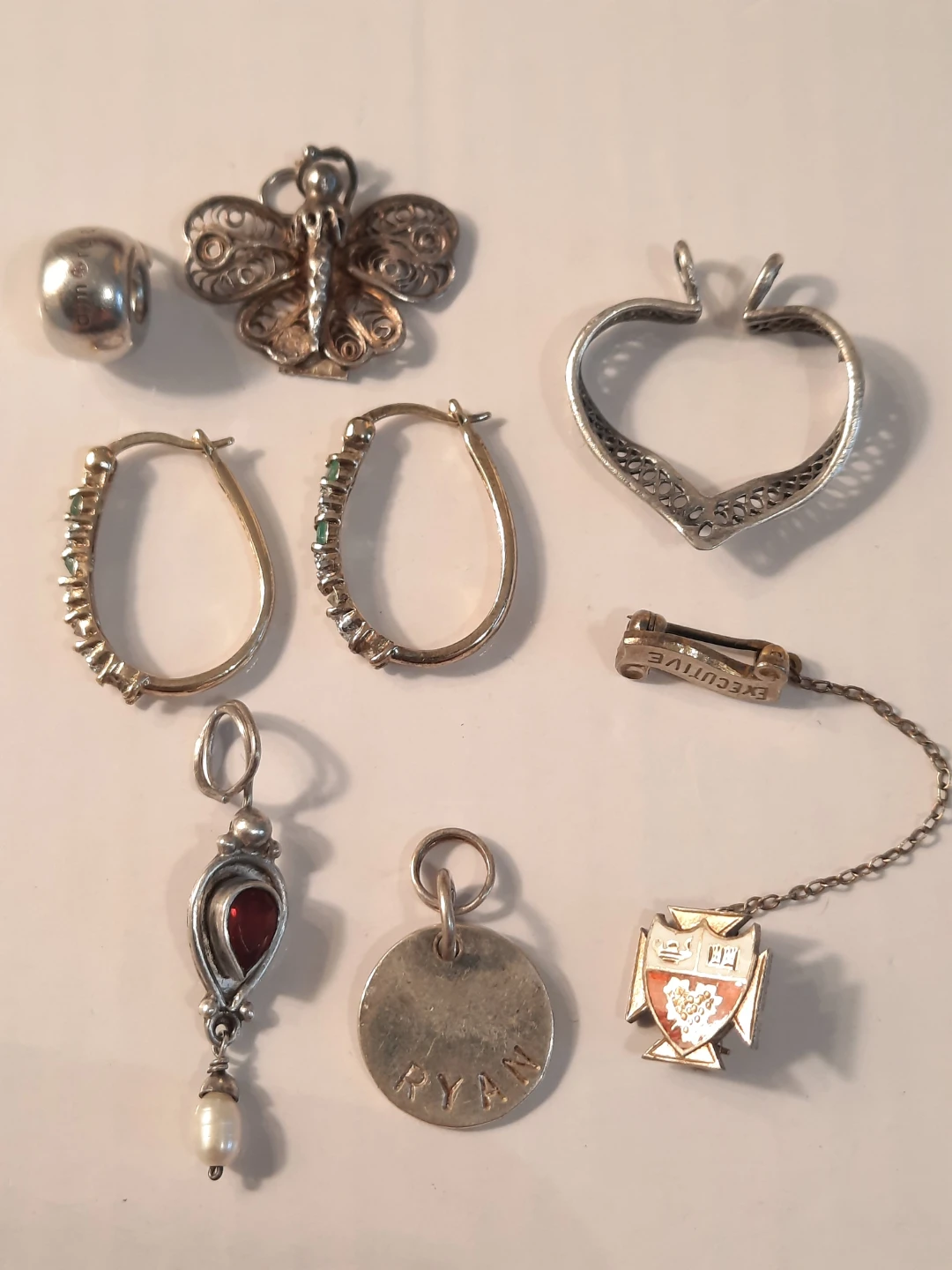 Assorted Sterling Silver Jewellery Charms and Earrings