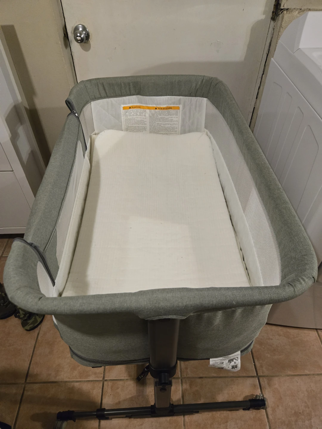 Grey Bassinet with Mattress ⚽ - photo 2