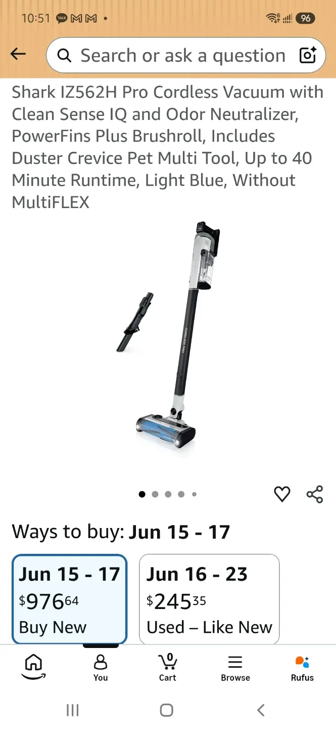 Shark IZ562H Pro Cordless Vacuum - photo 4