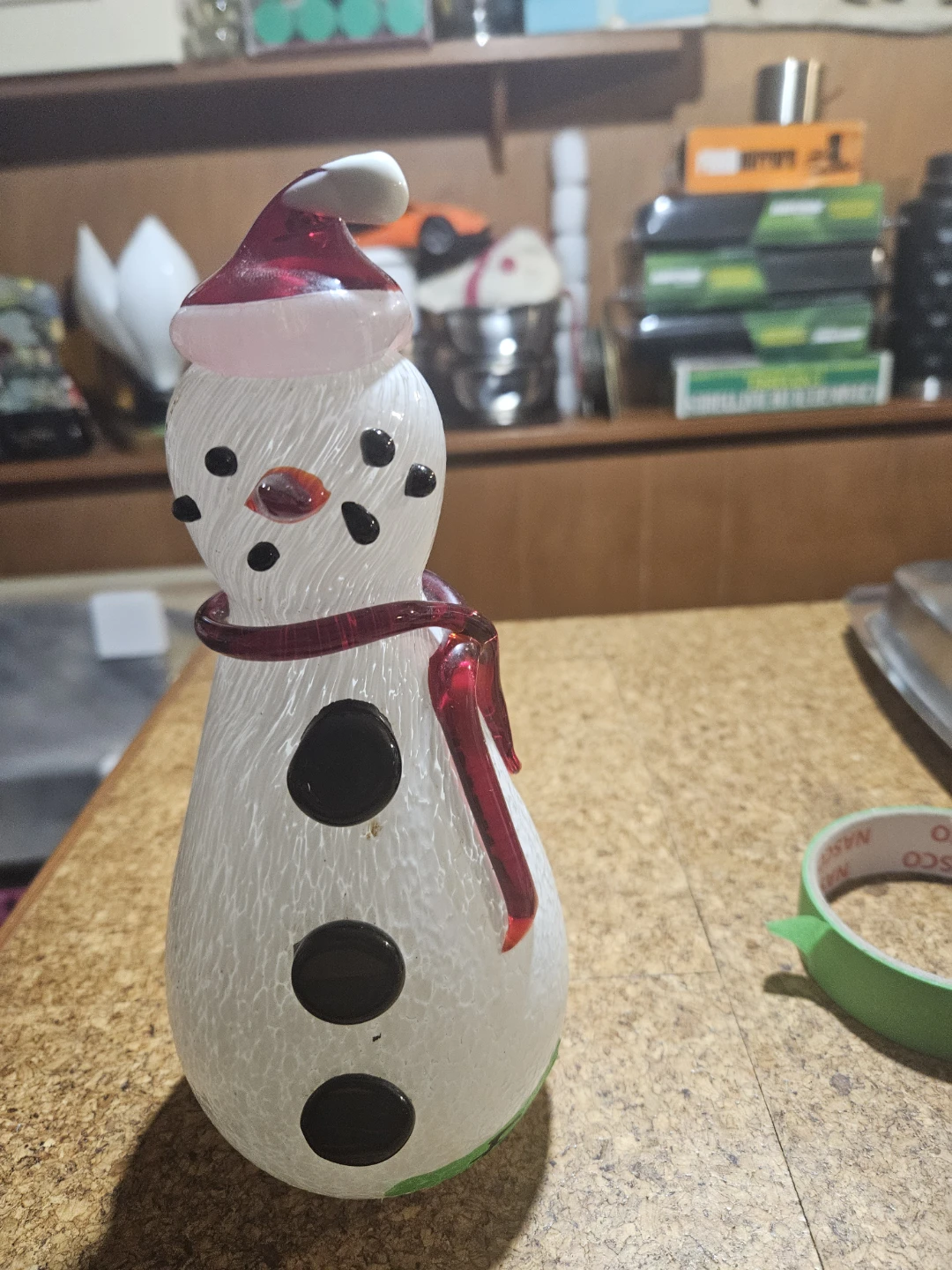 Glass Snowman Figurine - photo 2