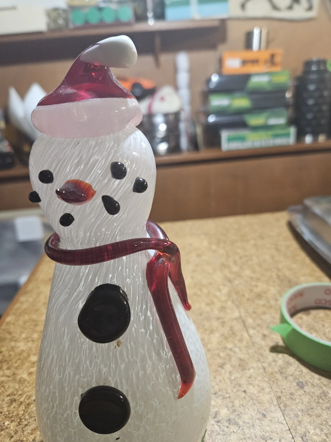 Glass Snowman Figurine - photo 4