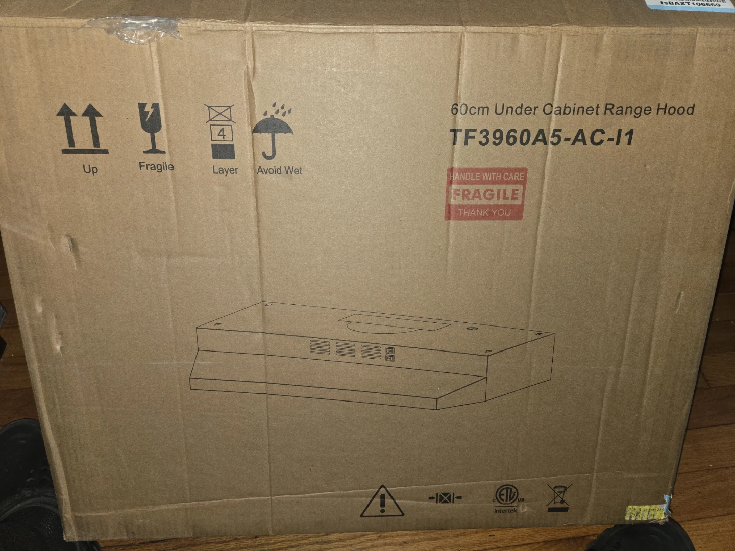 60cm Under Cabinet Range Hood TF3960A5-AC-I1 - photo 5