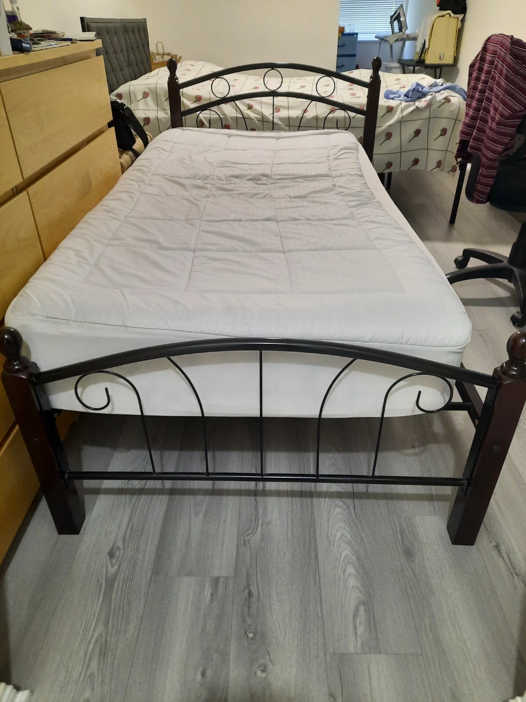 Single Bed Frame with mattress