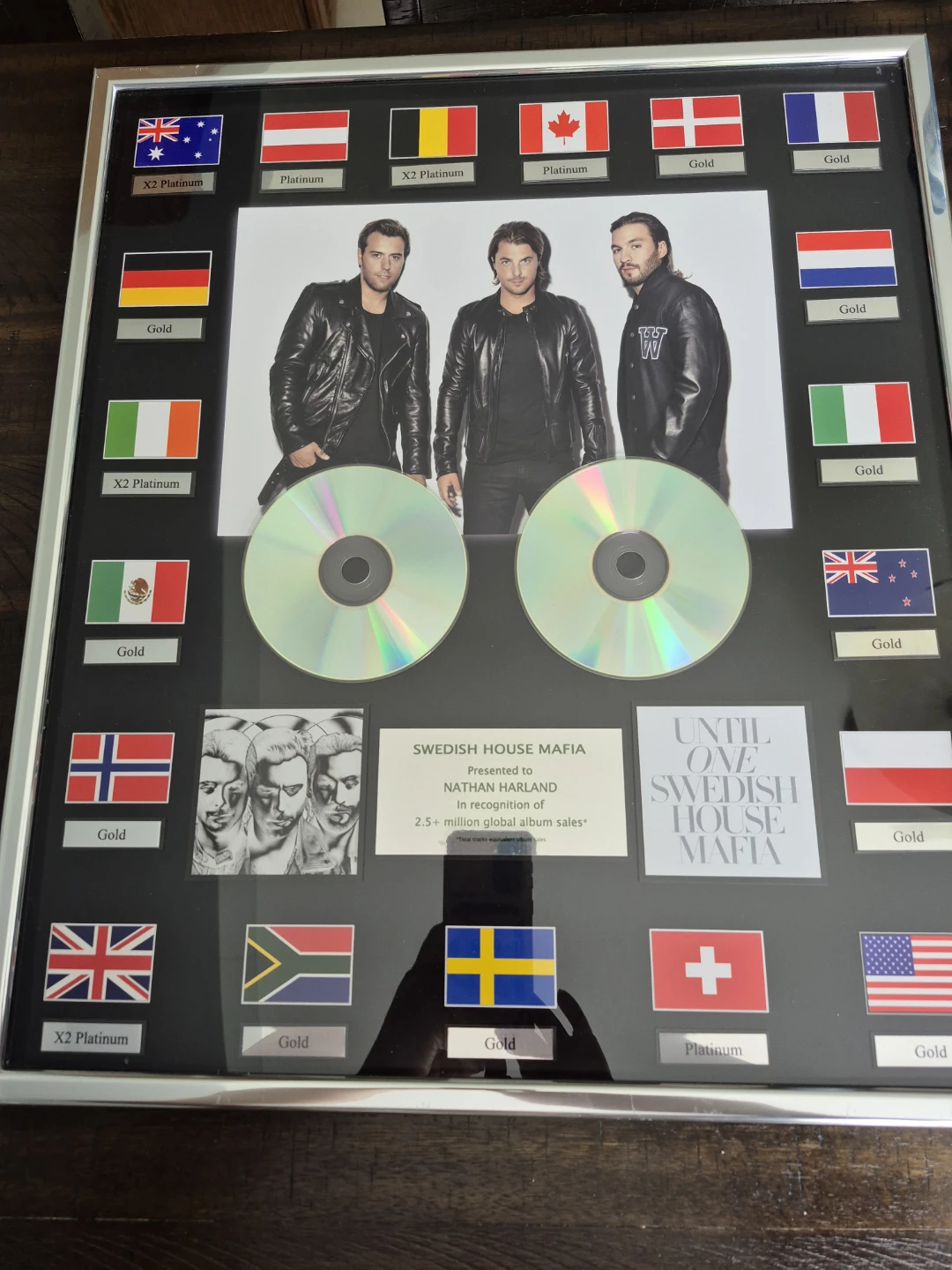 Swedish House Mafia "Until One" Platinum Award