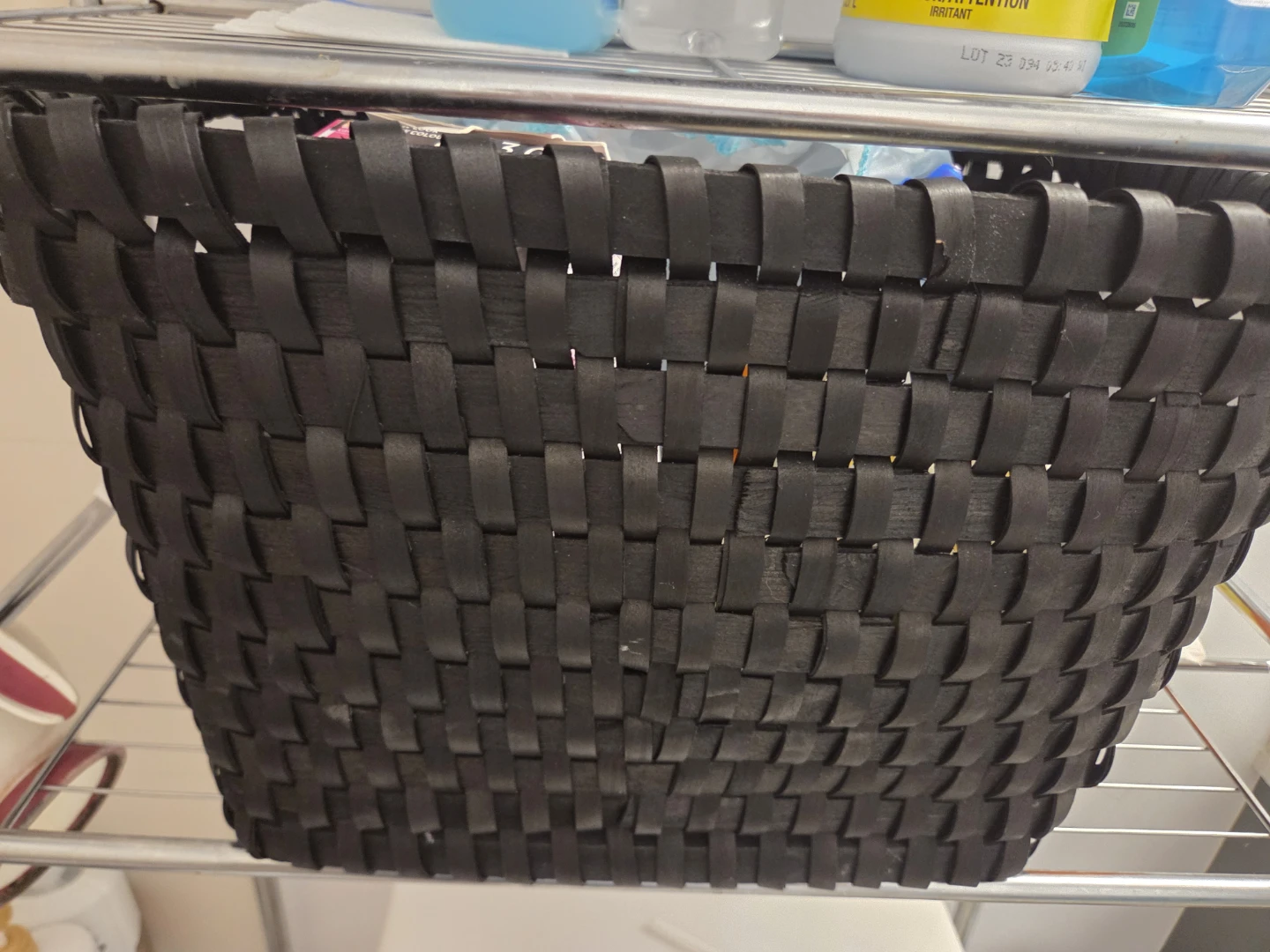 Black Woven Storage Basket